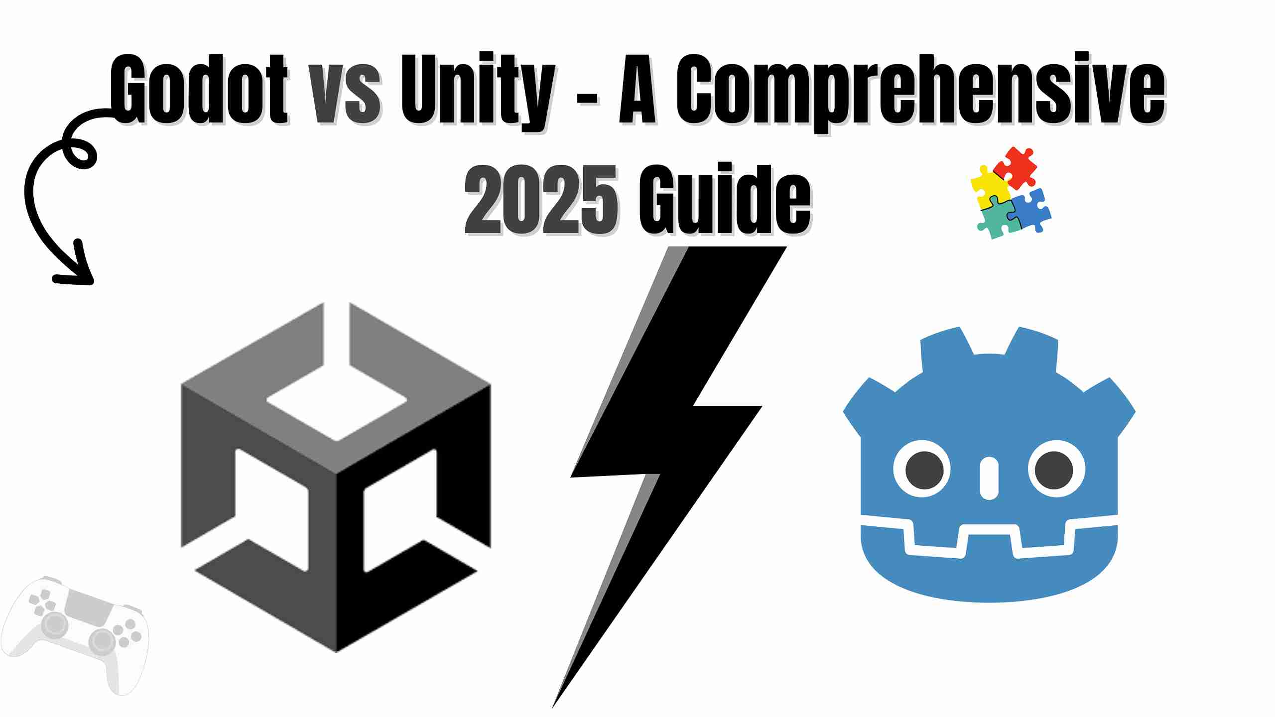 Cover Image of Godot vs Unity - A Comprehensive 2025 Guide