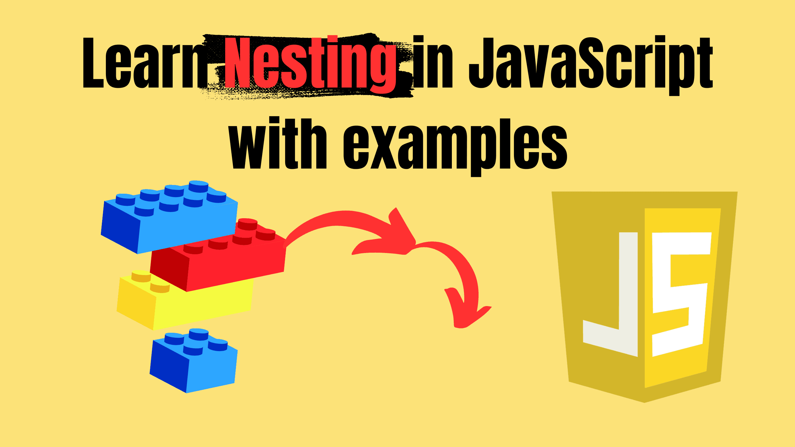 Cover Image of Learn 5 Types of Nesting in JavaScript with Examples.