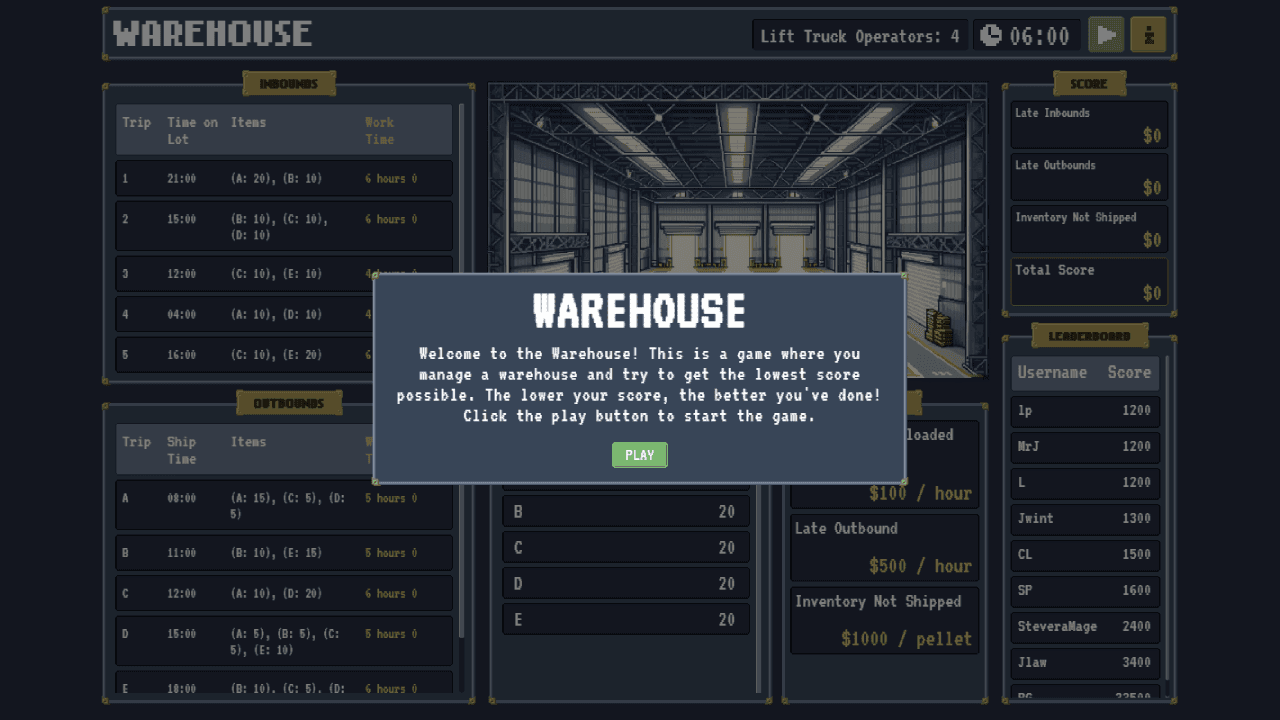 Warehouse Work Image of Warehouse