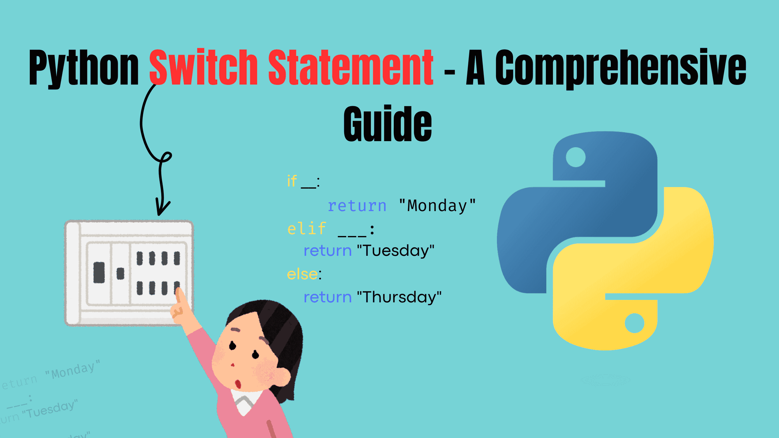 Python Switch Statement - A Comprehensive Guide Cover Image of Python Switch Statement - A Comprehensive Guide
