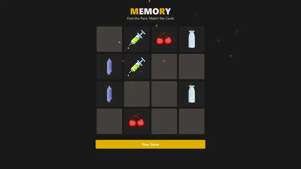 Memory Game Work Image of Memory Game