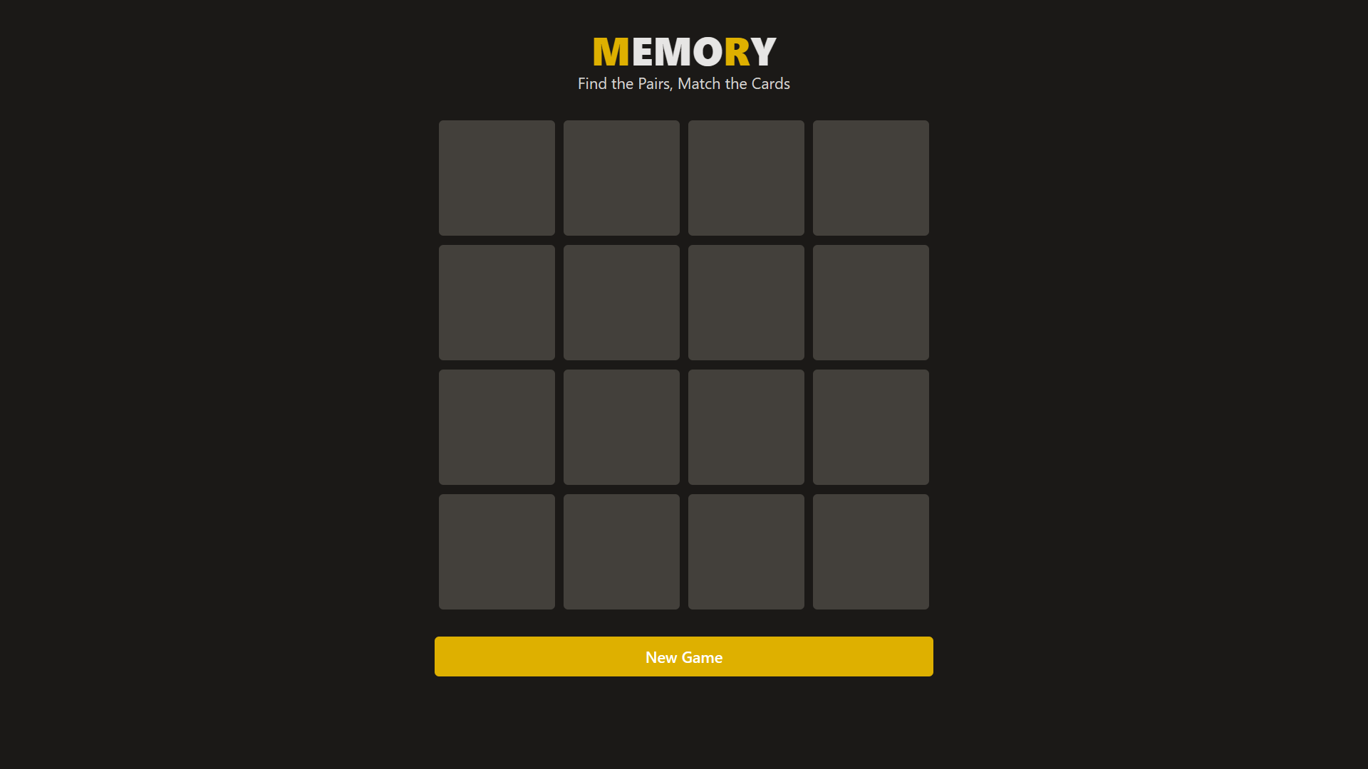 Memory Game Work Image of Memory Game