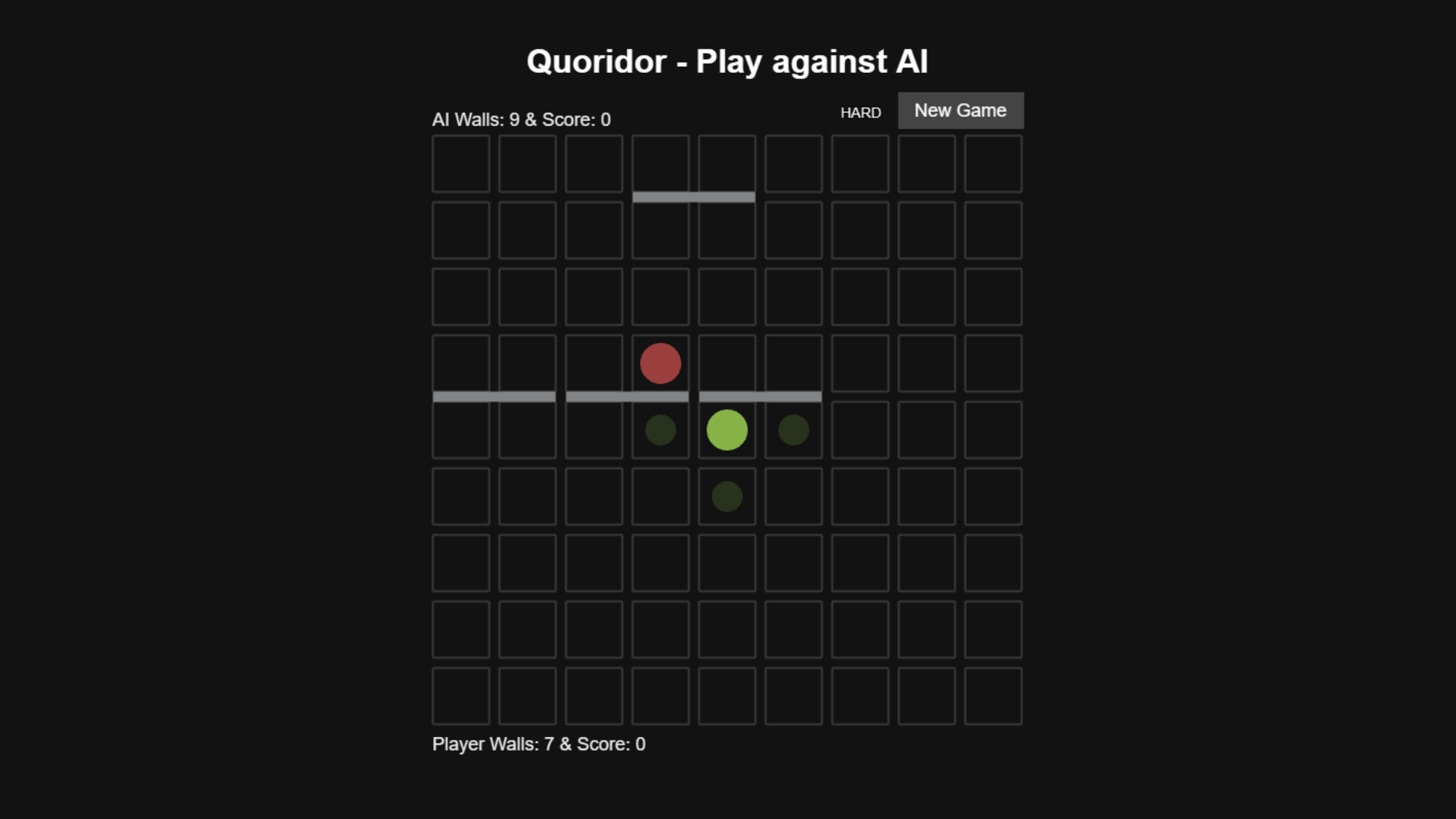 Work Image of Quoridor - Play with AI (2)