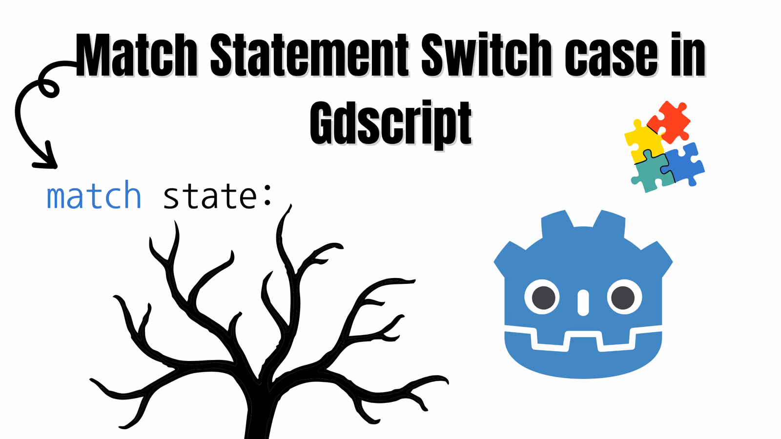 Godot Match Statement - Switch Case in GDScript Cover Image for Godot Match Statement - Switch Case in GDScript