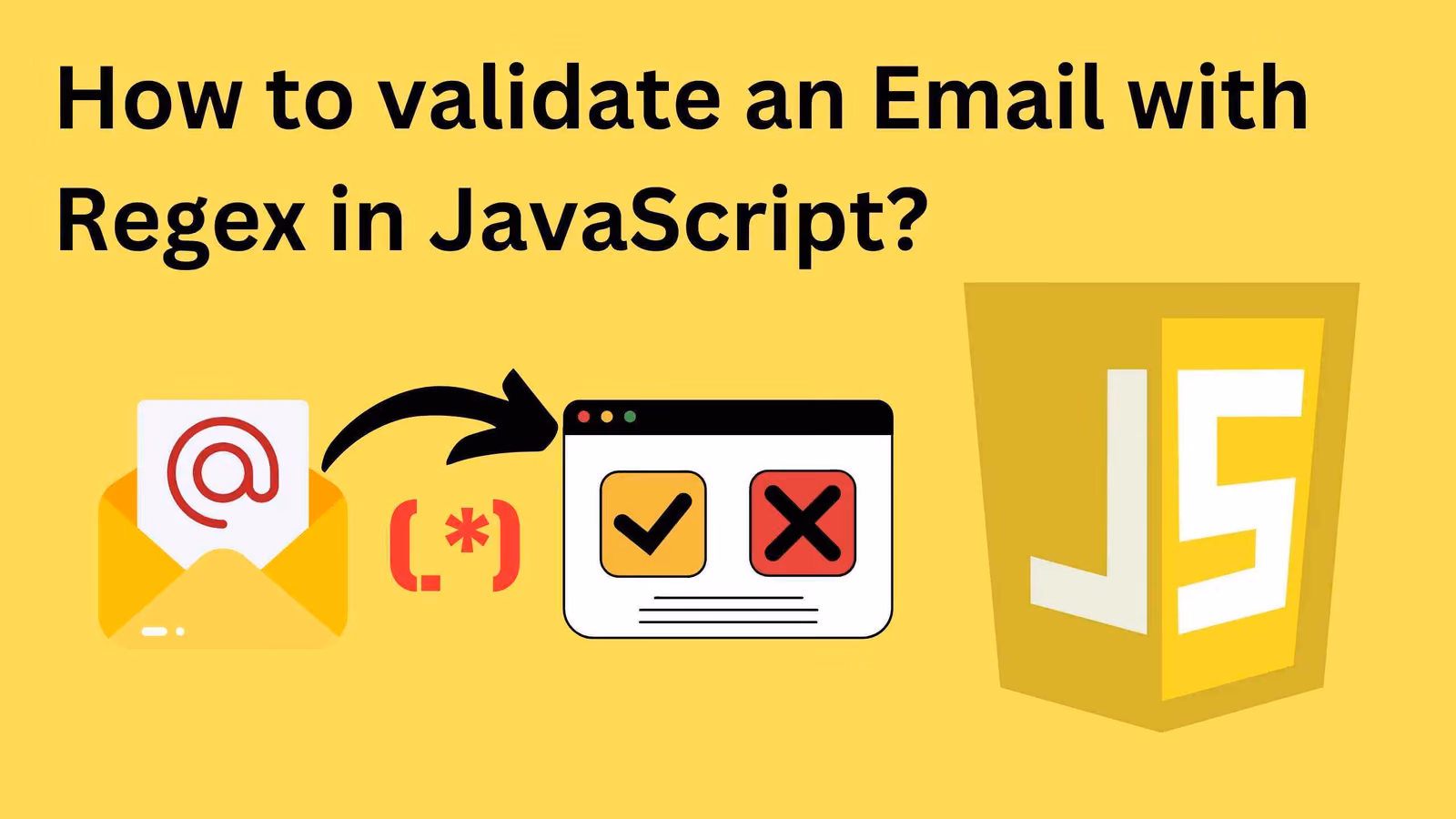 How to validate an Email with Regex in Javascript? Cover Image of How to validate an Email with Regex in Javascript?